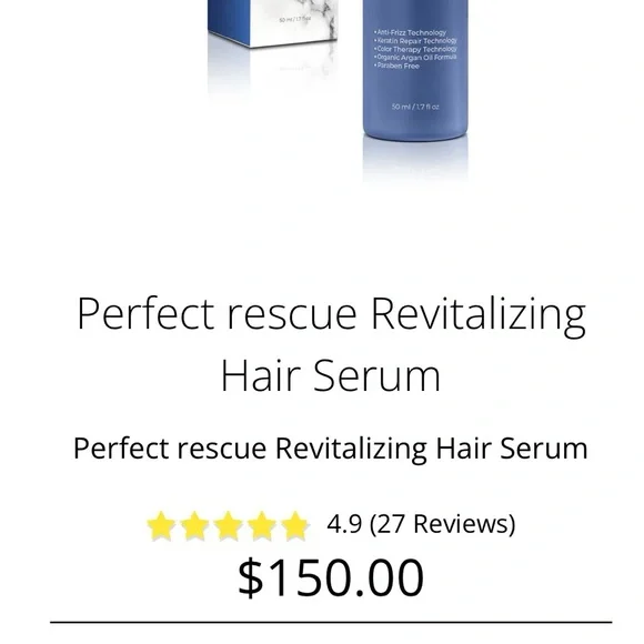 $150 New Royale Perfext Rescue Revitalizing Hair Serum - Picture 2 of 6
